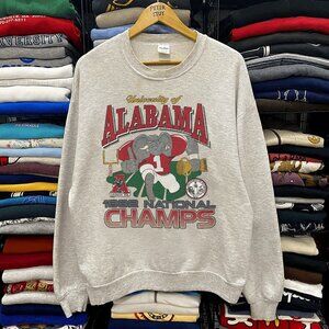 Vintage 1992 Alabama Crimson Tide Champ Sweater, University of Alabama NCAA tee